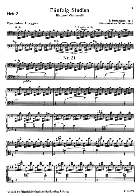 50 Studien für zwei Violoncelli, Vol. 2 – Bild 2