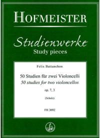 50 Studien für zwei Violoncelli, Vol. 3