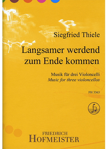 Langsamer werdend zum Ende kommen