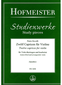 Zwölf Capricen für Violine
