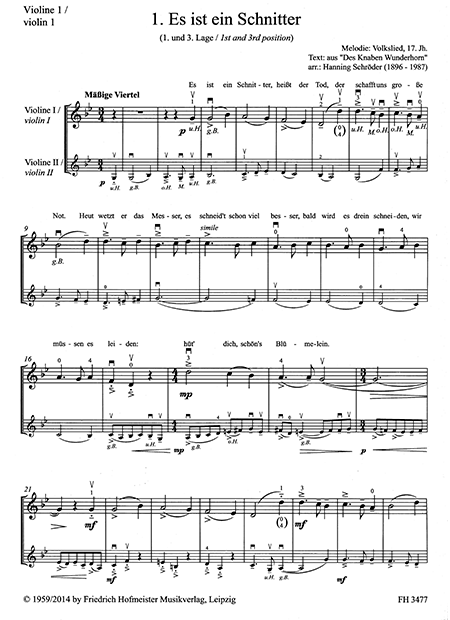 Volkslied-Duette, Vol. 2 – Bild 2