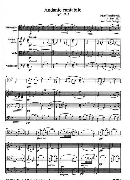 Andante cantabile, op. 11 Nr. 2 – Bild 2