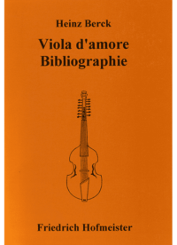 Viola d´amore Bibliographie.
