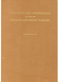 Thematisches Verzeichnis der Werke von Johann Nepomuk Hummel
