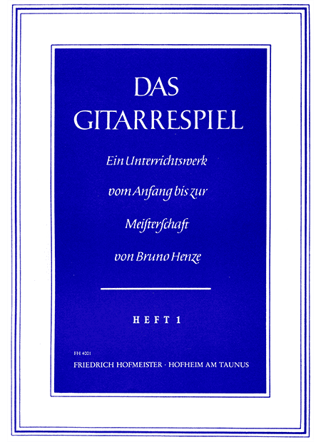 Das Gitarrespiel, Heft 1