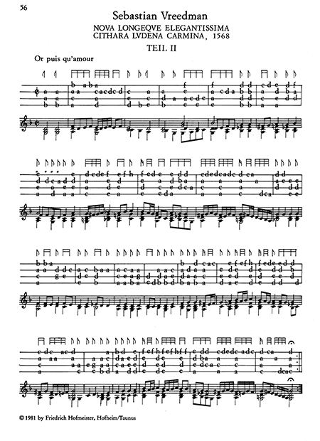 Musik für die Cister, 1568 – Bild 2