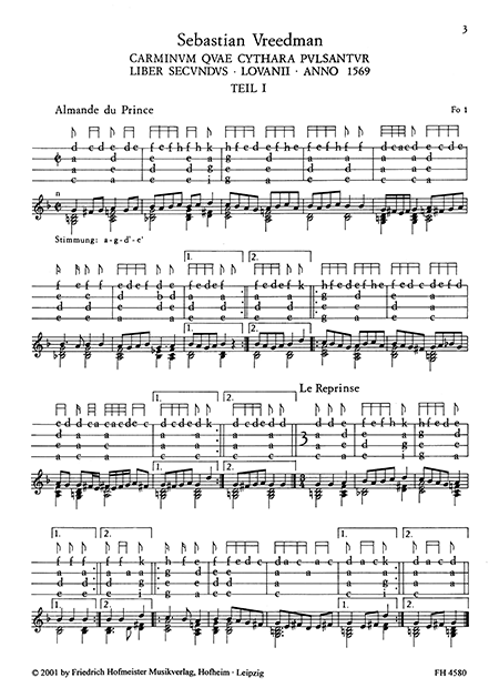Musik für die Cister, 1569 – Bild 2