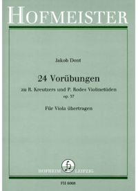 24 Vorübungen zu R. Kreutzers und P. Rohdes Violinetüden, op. 37