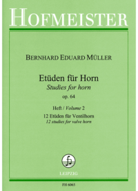 Etüden, op. 64. Heft 2: 12 Etüden für Ventilhorn