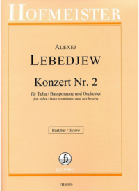 Konzert Nr. 2 für Tuba (Baßposaune) und Orchester / Partitur