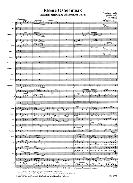 Kleine Ostermusik , op. 70, Nr. 3 / Partitur – Bild 2