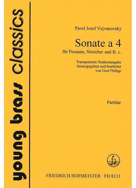 Sonate a 4. Fassung für Posaune und Orchester / Partitur