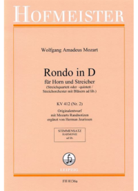 Rondo in D, KV 412 (2. Satz), Harmoniestimmen