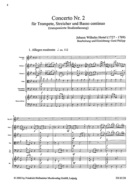 Concerto Nr. 2 / Partitur – Bild 2
