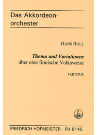 Thema und Variationen über eine finnische Volksweise / Partitur
