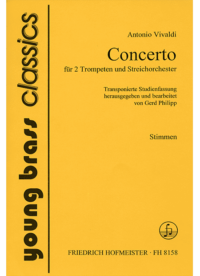 Concerto für 2 Trompeten, Streicher und B.c. / Stimmen