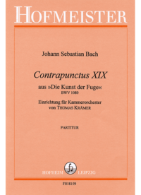 Contrapunctus XIX aus "Die Kunst der Fuge" (BWV 1080) / Partitur