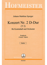 Konzert Nr. 2 D-Dur für Kontrabaß und Orchester / Partitur