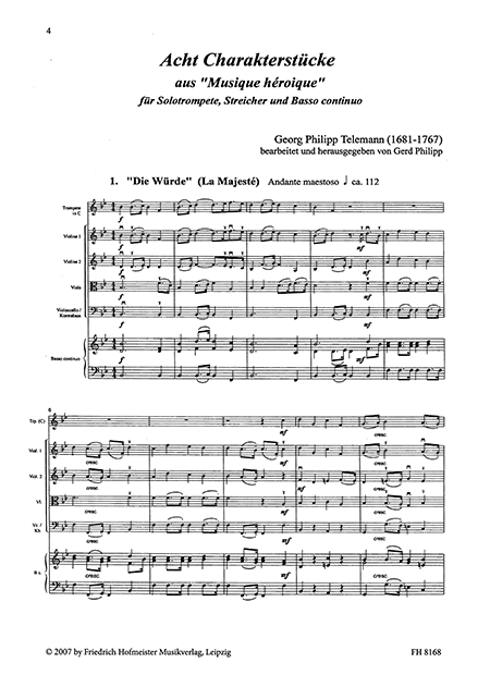 Acht Charakterstücke aus "Musique heroique" / Partitur – Bild 2