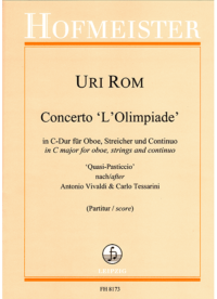 Concerto "L'Olimpiade" in C-Dur für Oboe, Streicher und Continuo / Partitur