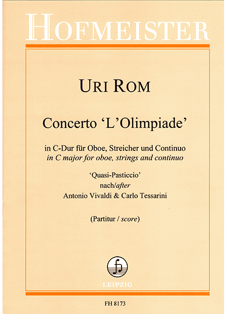 Concerto "L'Olimpiade" in C-Dur für Oboe, Streicher und Continuo / Partitur