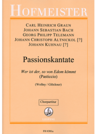 Passionskantate (Pasticcio) / Chorpartitur