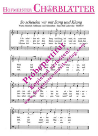 So scheiden wir mit Sang und Klang