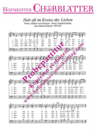 Frisch gesungen (Hab oft im Kreise der Lieben)