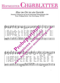 Das Blutgericht (Hier im Ort ist ein Gericht)