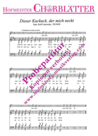 Dieser Kuckuck, der mich neckt