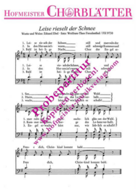 Leise rieselt der Schnee