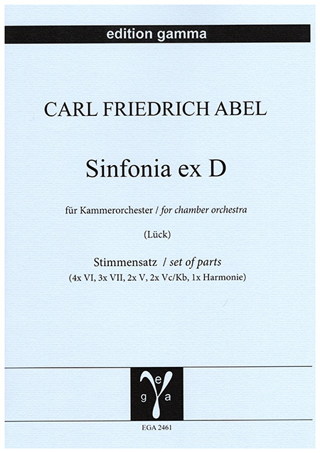 Sinfonia ex D / Stimmensatz