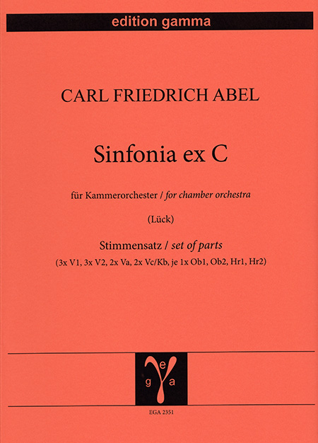 Sinfonia ex C  / Stimmensatz