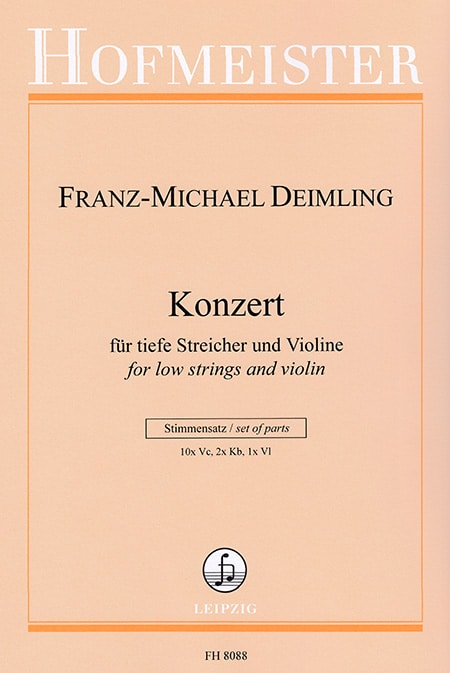 Konzert für tiefe Streicher und Violine / Stimmensatz
