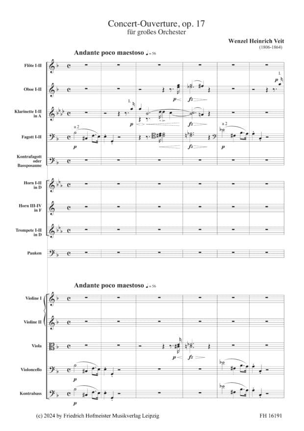 Concerto-Ouvertüre op. 17 für großes Orchester