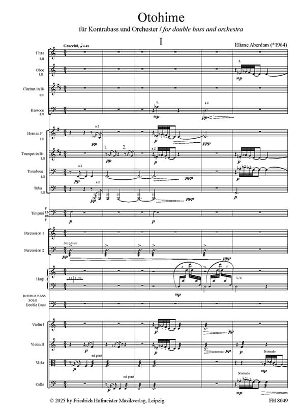 Otohime für Kontrabass und Orchester