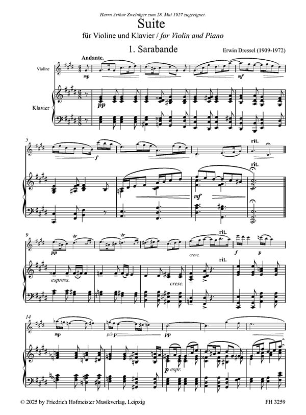 Suite für Violine und Klavier – Bild 2