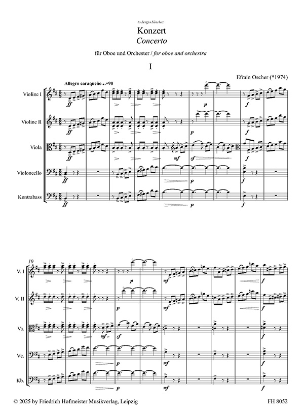 Konzert für Oboe und Streicher