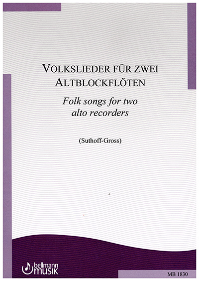 Volkslieder für zwei Altblockfloten
