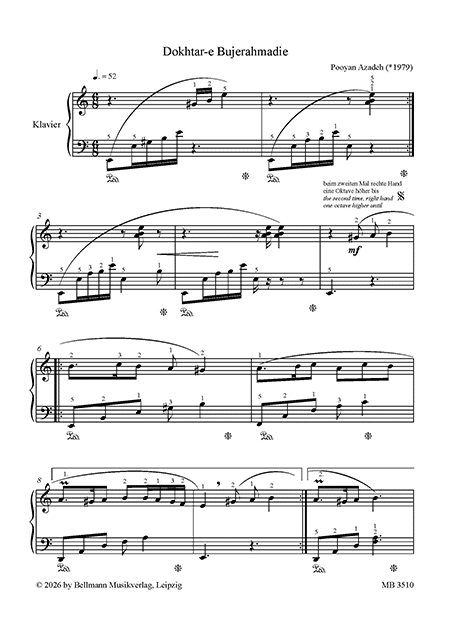 Persische Lieder & Tänze für Klavier – Bild 2