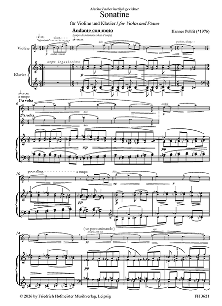 Sonatine für Violine und Klavier – Bild 2