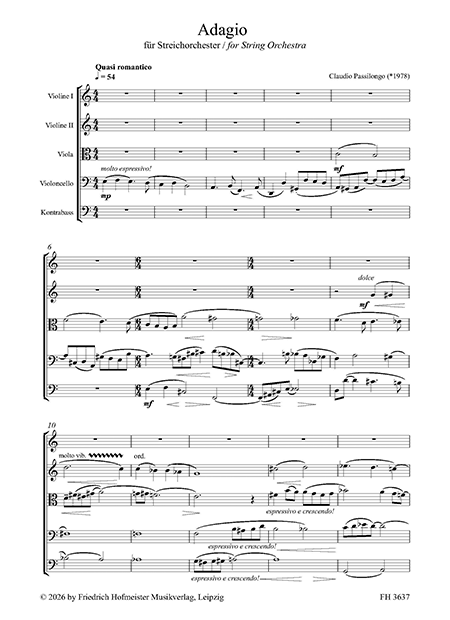 Adagio für Streichorchester – Bild 2