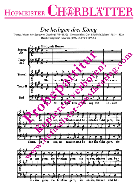 Die heiligen drei König